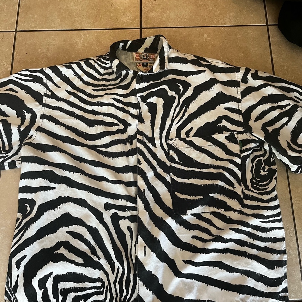 Zebra Print Men's Shirt